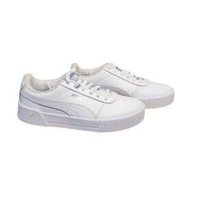 PUMA Women's Carina Sneaker 8.5 Puma White Puma Silver